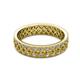 2 - Cailyn Citrine Three Row Eternity Band 