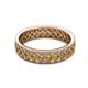 2 - Cailyn Citrine Three Row Eternity Band 