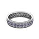 2 - Cailyn Iolite Three Row Eternity Band 