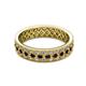 2 - Cailyn Red Garnet Three Row Eternity Band 
