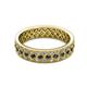 2 - Cailyn Black Diamond Three Row Eternity Band 
