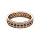 2 - Cailyn Black Diamond Three Row Eternity Band 