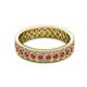 2 - Cailyn Ruby Three Row Eternity Band 
