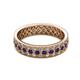 2 - Cailyn Blue Sapphire Three Row Eternity Band 