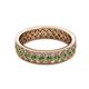 2 - Cailyn Green Garnet Three Row Eternity Band 