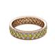 2 - Cailyn Peridot Three Row Eternity Band 