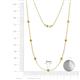 2 - Salina (7 Stn/3mm) Yellow Diamond on Cable Necklace 
