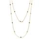 1 - Lien (13 Stn/2.6mm) Diamond and Lab Created Alexandrite on Cable Necklace 
