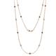 1 - Lien (13 Stn/2.6mm) Lab Grown Diamond and Alexandrite on Cable Necklace 