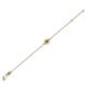 2 - Alys (3.8mm) Round Citrine Solitaire Station Minimalist Bracelet 