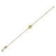 2 - Alys (3.8mm) Round Yellow Sapphire Solitaire Station Minimalist Bracelet 