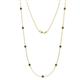 1 - Adia (9 Stn/4mm) Lab Created Alexandrite on Cable Necklace 