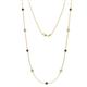 1 - Adia (9 Stn/4mm) Black and White Diamond on Cable Necklace 