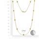 2 - Asta (11 Stn/3.4mm) Yellow Diamond on Cable Necklace 