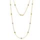 1 - Asta (11 Stn/3.4mm) Yellow and White Diamond on Cable Necklace 