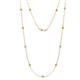 1 - Asta (11 Stn/2.7mm) Citrine and Diamond on Cable Necklace 