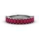 1 - Alaya Emerald Cut Ruby 14 Stone Wedding Band 