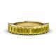 1 - Alaya Emerald Cut Yellow Sapphire 14 Stone Wedding Band 