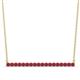 1 - Noya 2.00 mm Round Ruby Horizontal Bar Pendant Necklace 