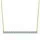 1 - Noya 2.00 mm Round Aquamarine Horizontal Bar Pendant Necklace 