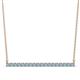 1 - Noya 2.00 mm Round Aquamarine Horizontal Bar Pendant Necklace 