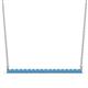 1 - Noya 2.00 mm Round Blue Topaz Horizontal Bar Pendant Necklace 