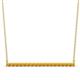1 - Noya 2.00 mm Round Citrine Horizontal Bar Pendant Necklace 