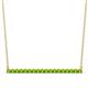 1 - Noya 2.00 mm Round Peridot Horizontal Bar Pendant Necklace 