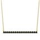 1 - Noya 2.00 mm Round Black Diamond Horizontal Bar Pendant Necklace 