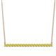 1 - Noya 2.00 mm Round Yellow Sapphire Horizontal Bar Pendant Necklace 