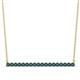 1 - Noya 2.00 mm Round Blue Diamond Horizontal Bar Pendant Necklace 