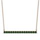 1 - Noya 2.50 mm Round Lab Created Alexandrite Horizontal Bar Pendant Necklace 