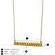 2 - Noya 2.50 mm Round Citrine Horizontal Bar Pendant Necklace 