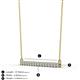 2 - Noya 2.50 mm Round Lab Grown Diamond Horizontal Bar Pendant Necklace 