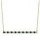 1 - Noya 2.00 mm Round Lab Grown Diamond and Alexandrite Horizontal Bar Pendant Necklace 
