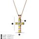 2 - Ethel Yellow Sapphire and Diamond Cross Pendant 