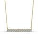 1 - Noela 2.70 mm Round Diamond Horizontal Bar Pendant Necklace 