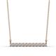 1 - Noela 2.70 mm Round Diamond Horizontal Bar Pendant Necklace 