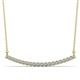 1 - Nancy 2.00 mm Round Lab Grown Diamond Curved Bar Pendant Necklace 