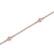 2 - Aizza (5 Stn/2mm) Pink Sapphire Station Bracelet 