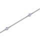 2 - Aizza (5 Stn/2mm) Tanzanite Station Bracelet 