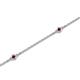 2 - Aizza (5 Stn/2mm) Ruby Station Bracelet 