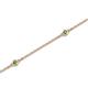 2 - Aizza (5 Stn/2mm) Green Garnet Station Bracelet 