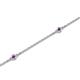 2 - Aizza (5 Stn/2mm) Amethyst Station Bracelet 