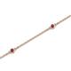 2 - Aizza (5 Stn/2mm) Rhodolite Garnet Station Bracelet 