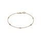 1 - Aizza (5 Stn/2mm) Smoky Quartz and Diamond Station Bracelet 
