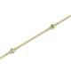 2 - Aizza (5 Stn/2mm) Green Garnet and Diamond Station Bracelet 