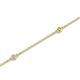 2 - Aizza (5 Stn/2mm) Yellow and White Diamond Station Bracelet 