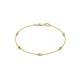 1 - Aizza (5 Stn/2.4mm) Yellow and White Diamond Station Bracelet 
