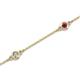 2 - Aizza (5 Stn/3mm) Petite Rhodolite Garnet and Diamond Station Bracelet 